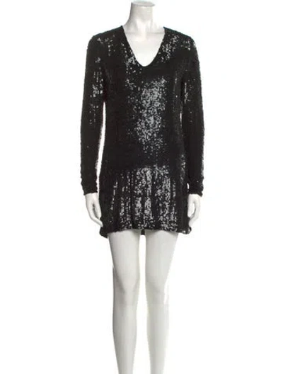 Pre-owned Beau Souci Sequin Mini Dress In Multi