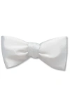 Beau Ties Of Vermont Charmeuse Bow Tie In White