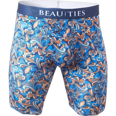 Beau Ties Of Vermont Infinitum Athletic Boxer Briefs In Blue