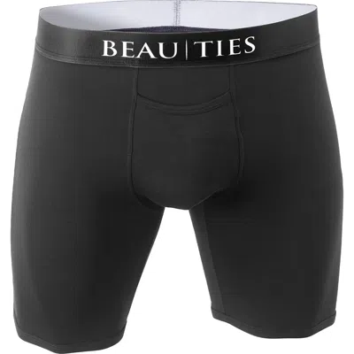 Beau Ties Of Vermont Natural Fiber Boxer Briefs In Black