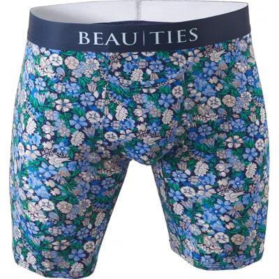 Beau Ties Of Vermont Natural Fiber Boxer Briefs In Blue