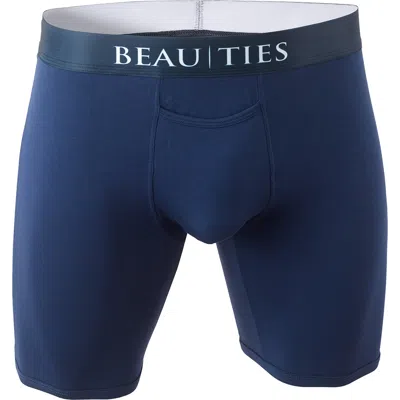 Beau Ties Of Vermont Natural Fiber Boxer Briefs In Blue