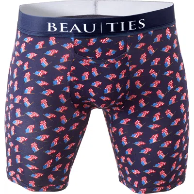 Beau Ties Of Vermont Natural Fiber Boxer Briefs In Blue