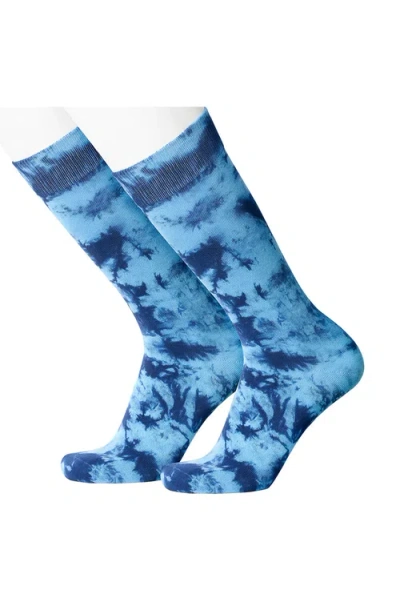 Beau Ties Of Vermont Tie Dye Lake Socks In Blue