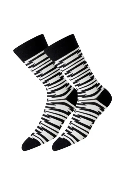 Beau Ties Of Vermont Zebra Wings Socks In Multi