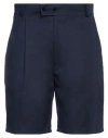 Beaucoup .., Man Shorts & Bermuda Shorts Midnight Blue Size 30 Cotton, Polyester