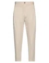 Beaucoup .., Man Pants Beige Size 28 Cotton, Elastane
