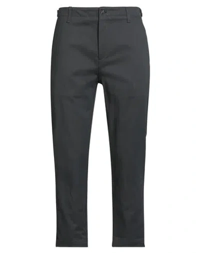 Beaucoup .., Man Pants Charcoal Size 32 Cotton, Elastane In Gray