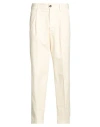 Beaucoup .., Man Pants Cream Size 32 Cotton, Elastane In White