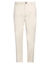 Beaucoup .., Man Pants Ivory Size 36 Cotton, Elastane In White