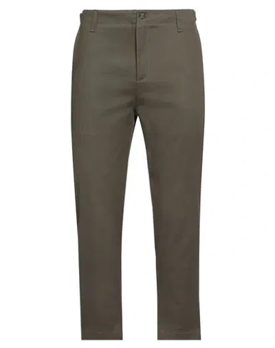 Beaucoup .., Man Pants Military Green Size 30 Cotton, Elastane