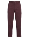 Beaucoup .., Man Pants Plum Size 32 Cotton, Elastane In Purple