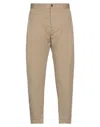 Beaucoup .., Man Pants Sand Size 34 Cotton, Elastane In Beige