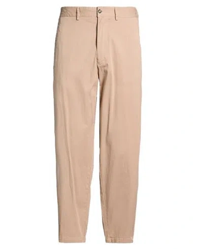 Beaucoup .., Man Pants Sand Size 36 Cotton, Elastane In Pink