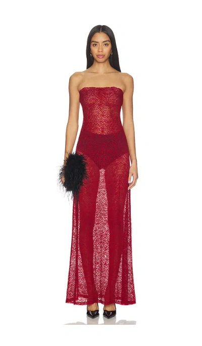 Beaufille Anise Dress In Burgundy