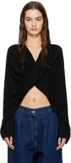 Beaufille Black Twist Sweater In Black