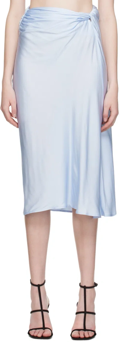 Beaufille Blue Vela Midi Skirt In Powder Blue