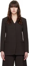 Beaufille Brown Bolero Blazer In Umber