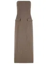 Beaufille Brown Callie Maxi Dress In Brown