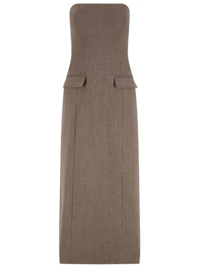 BEAUFILLE BROWN CALLIE DRESS