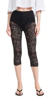 Beaufille Black Cassia Capri Leggings In Black