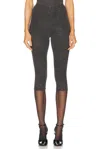 Beaufille Cassia Capri Pant In Black & Gold