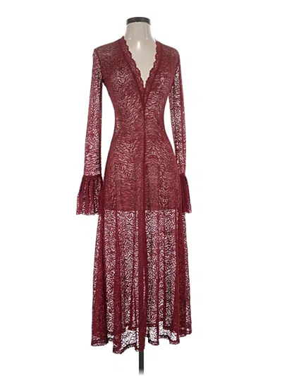 Pre-owned Beaufille Cocktail Dress In Burgundy