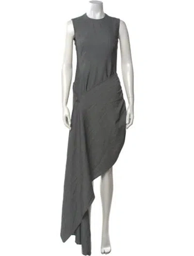 Pre-owned Beaufille Crew Neck Long Dress W/ Tags In Grey