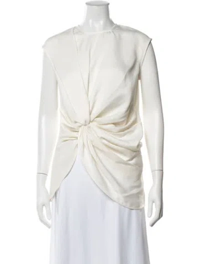Pre-owned Beaufille Crew Neck Sleeveless Top In Neutral