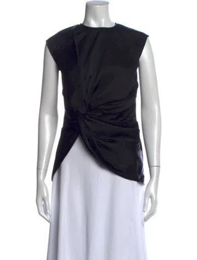 Pre-owned Beaufille Crew Neck Sleeveless Top W/ Tags In Black