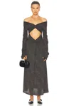 Beaufille Crosby Dress In Black & Gold