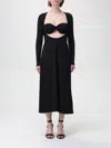 Beaufille Black Baes Midi Dress In Black