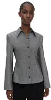 Beaufille Jagger Blouse Grey Melange In Gray