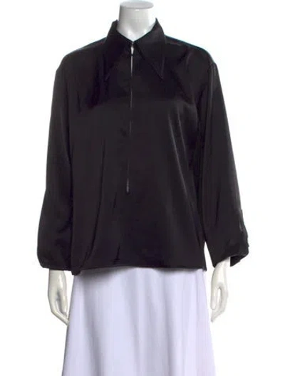 Pre-owned Beaufille Long Sleeve Top In Black
