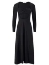 Beaufille Black Baes Midi Dress In Black