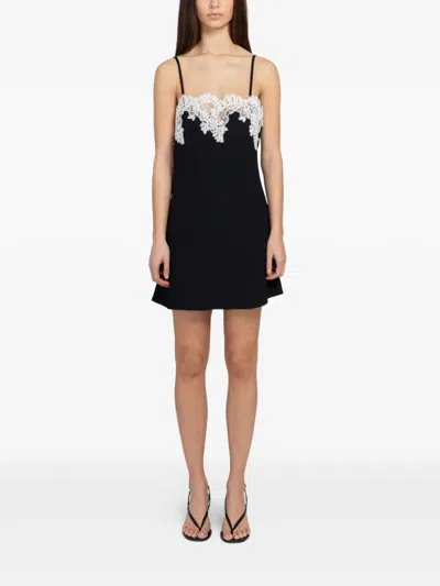 Beaufille Medina Lace-trim Midi Dress In Black