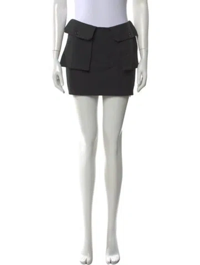 Pre-owned Beaufille Mini Skirt In Black