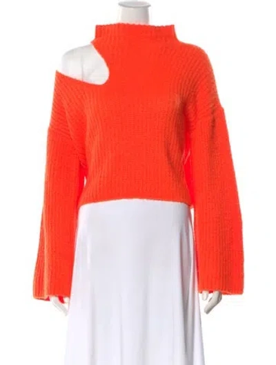 Pre-owned Beaufille Mock Neck Sweater In Orange