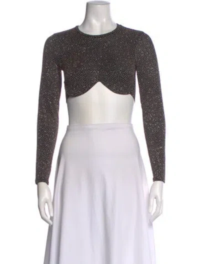 Pre-owned Beaufille Nylon Crew Neck Crop Top W/ Tags In Multi