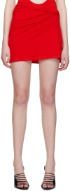 Beaufille Red Maia Miniskirt In Tomato