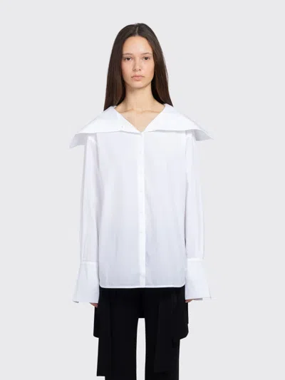 Beaufille Romi Wide-collar Blouse In White