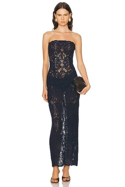 Beaufille Sandro Dress In Midnight Blue