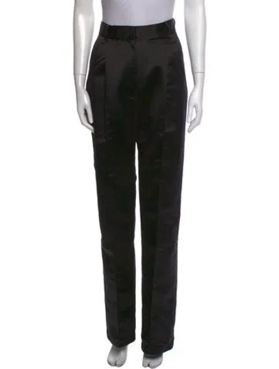 Pre-owned Beaufille Straight Leg Pants In Black