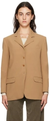 Beaufille Tan Saville Blazer In Camel