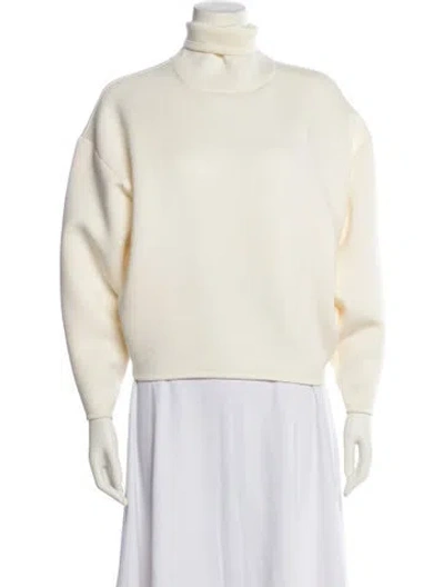 Pre-owned Beaufille Turtleneck Long Sleeve Sweatshirt In Neutral
