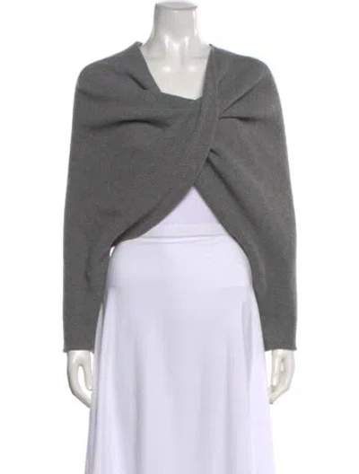 Pre-owned Beaufille V-neck Sweater In Gray