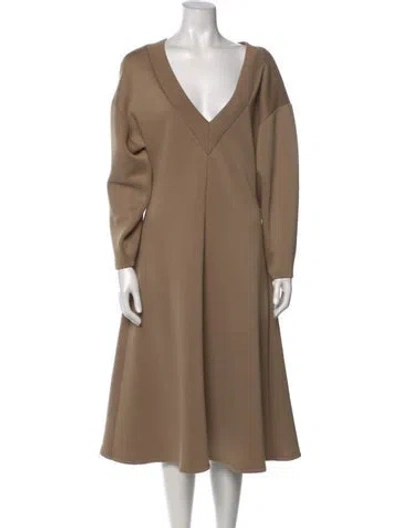 Pre-owned Beaufille V-neck Sweater In Neutral