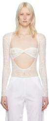 Beaufille White Baes Bodysuit In White