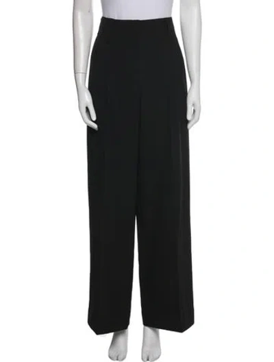 Pre-owned Beaufille Wide Leg Pants In Black