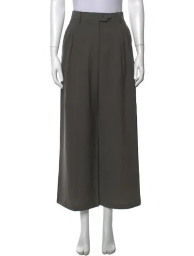 Pre-owned Beaufille Wide Leg Pants In Grey